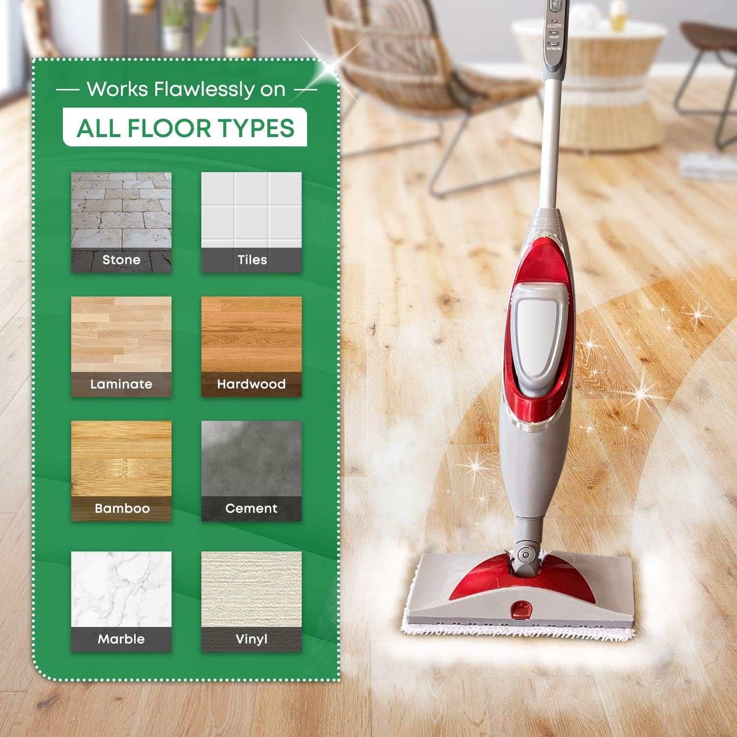 Mop Pads Fit Shark Steam Mop SK Series Compatible Model SK140 SK410 SK460 S1000 S1000A S3101 S3251 SK141 SK3102 SK3251 SK435 SK435CO S3102 S3250 Replacement Flat Microfiber Cloth Steamer Pad 4 Pack