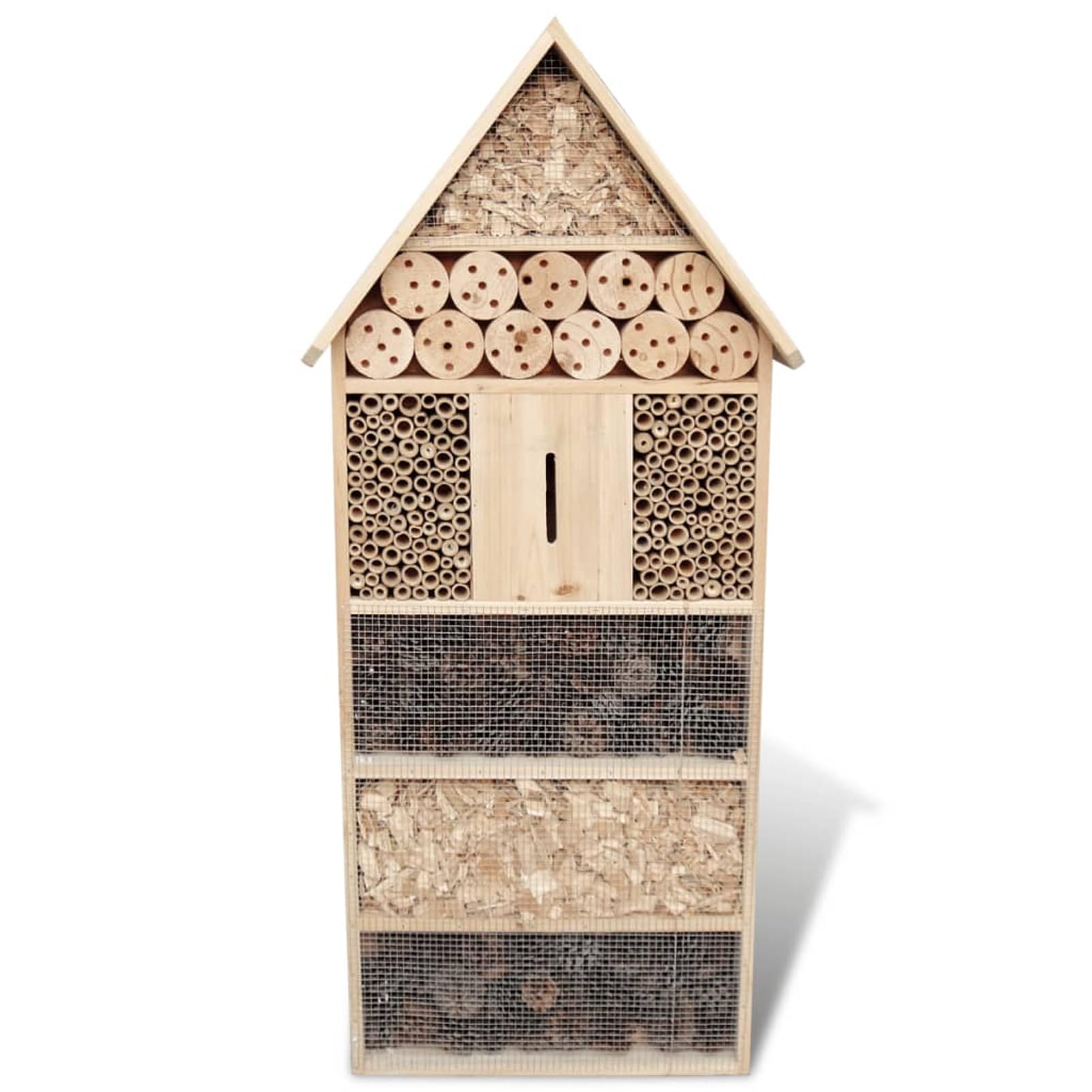 Tidyard Gran Hotel para Insectos de Madera: Refugio Natural para Diversidad de Insectos, 45,5 x 15 x 99 cm YFXLYDZJ-41294ES