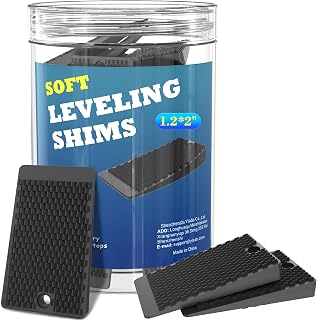 YARKOR 32-Pack 2" Furniture Levelers - Cuttable Stackable Non-Slip Rubber Shims for Tables, Toilets, Chairs, Pianos & More