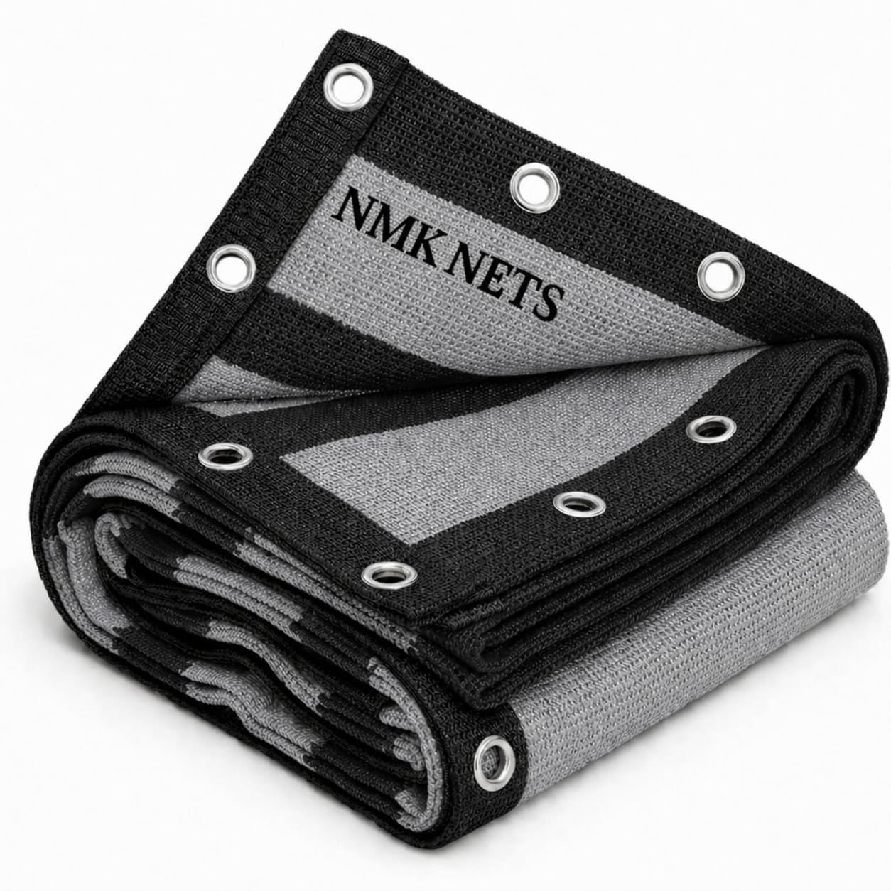 NMK NETS Shade Net 75% UV Protected for terrece Garden, Green House, Balcony and Gardening with All Four Side Eyelets (7 ft x 10 ft / 2.1 m x 3 m, Black and Grey)-image-40