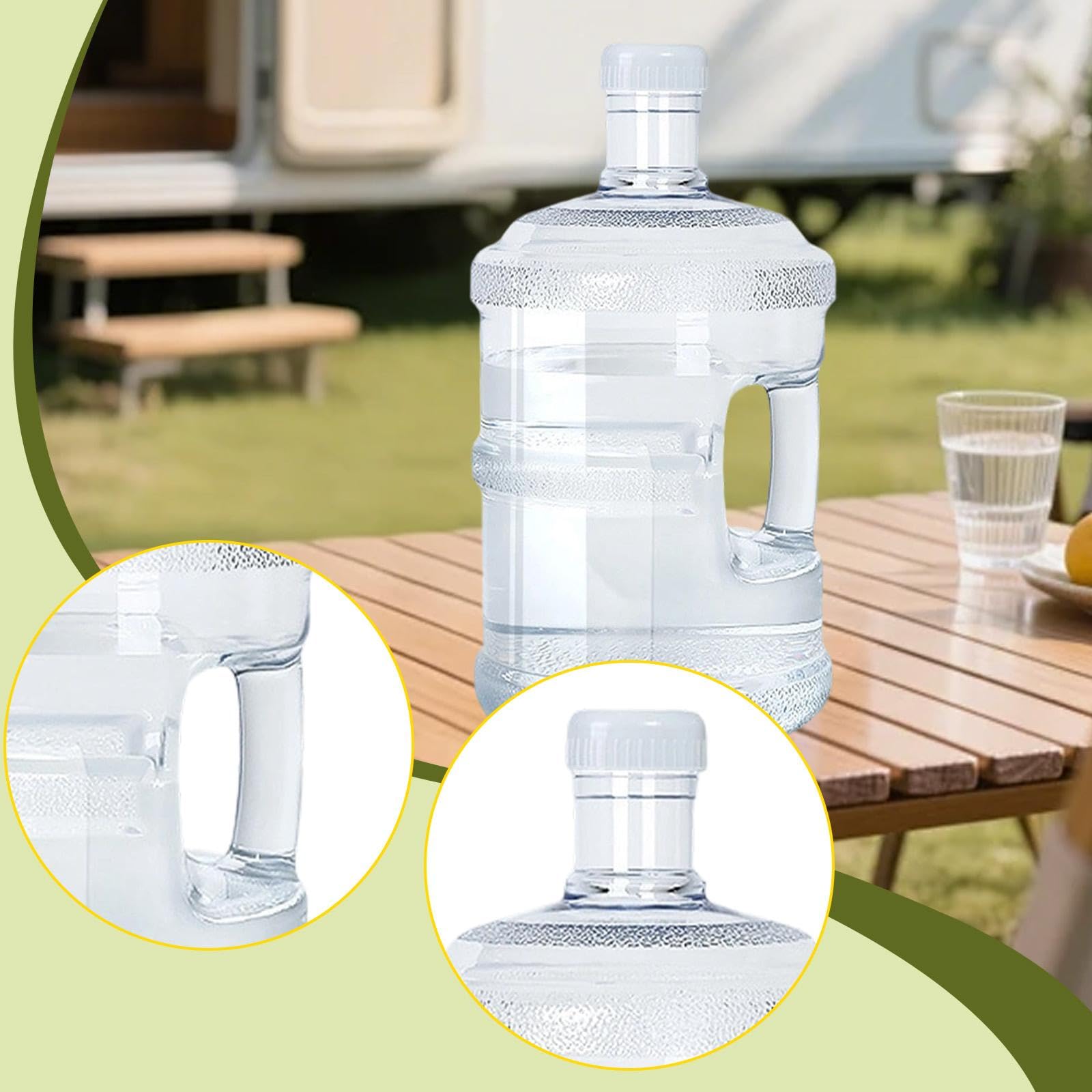 Wiederverwendbare Wasserflasche, Wasserbehälter, Tragbarer Eimer mit Deckel, Griffig, Multifunktional für Büro, Auto
