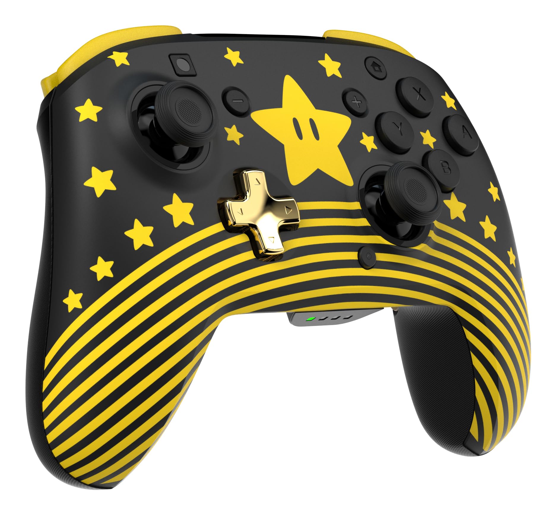 Turtle Beach Rematch Wireless Controller Super Mario Star Nintendo Switch Lite OLED leuchtet im Dunkeln aufladbare Batterie Offiziell Lizenziert