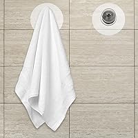 Vista 3 de Zerodeko Ganchos de succión de plástico resistentes, 10 ventosas de vidrio con tornillos, ganchos multiusos de PVC para cocina, baño, decoración