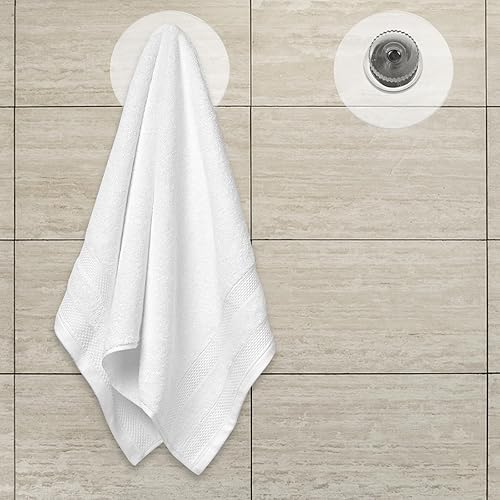 Miniatura 3 de Zerodeko Ganchos de succión de plástico resistentes, 10 ventosas de vidrio con tornillos, ganchos multiusos de PVC para cocina, baño, decoración,