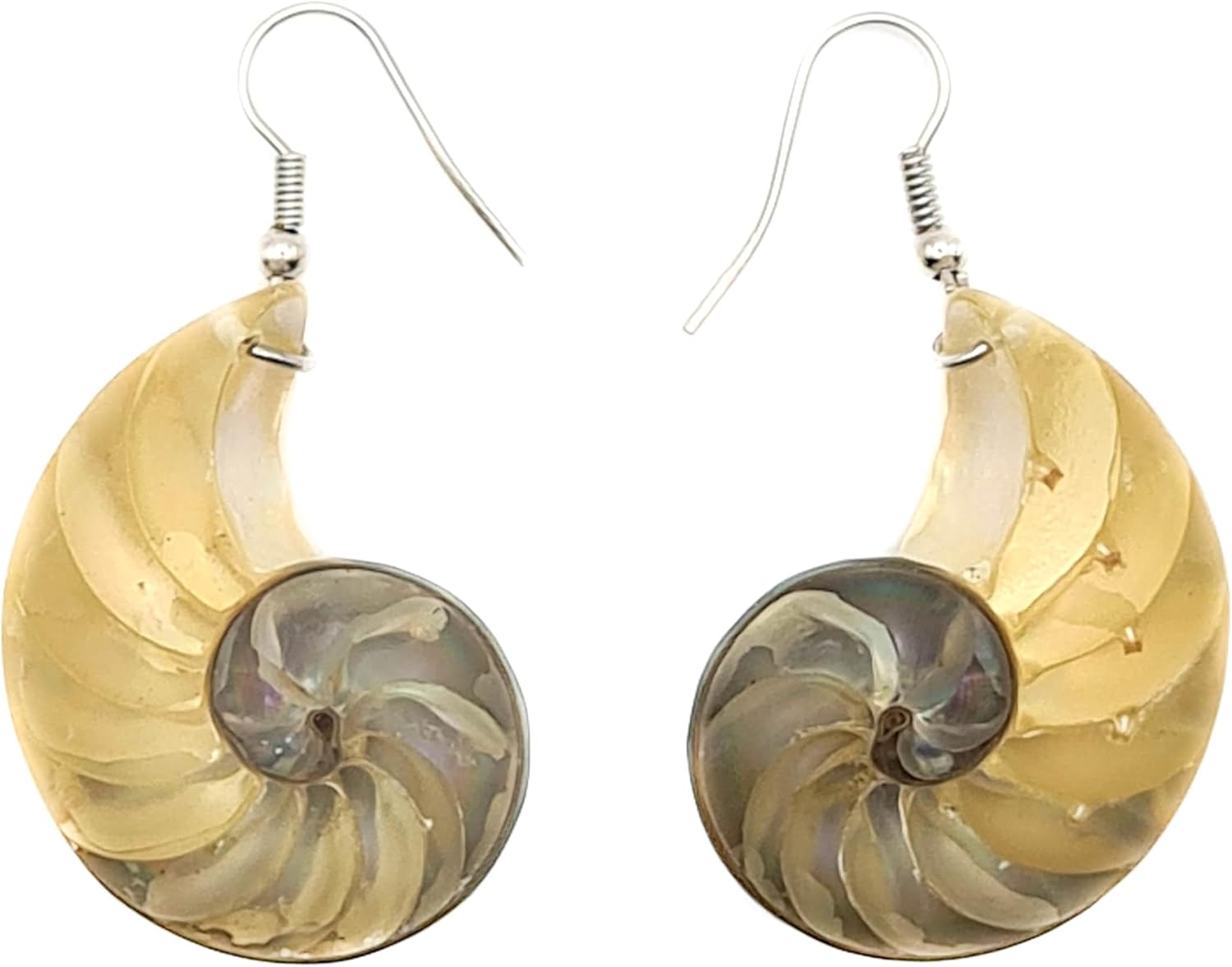 Natural Mother of Pearl Shell Earrings, Handmade Dangle Drop 925 Sterling Silver Mother of Pearl Earrings for Women Jewelry AA419-A - Image 2