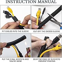 Vista 7 de Kanayu Tubo de Cable Divisible Ignífugo de Alta Temperatura Conducto de Cable Mangas de Cable Divisibles Tubería de Telar Conducto de Cable