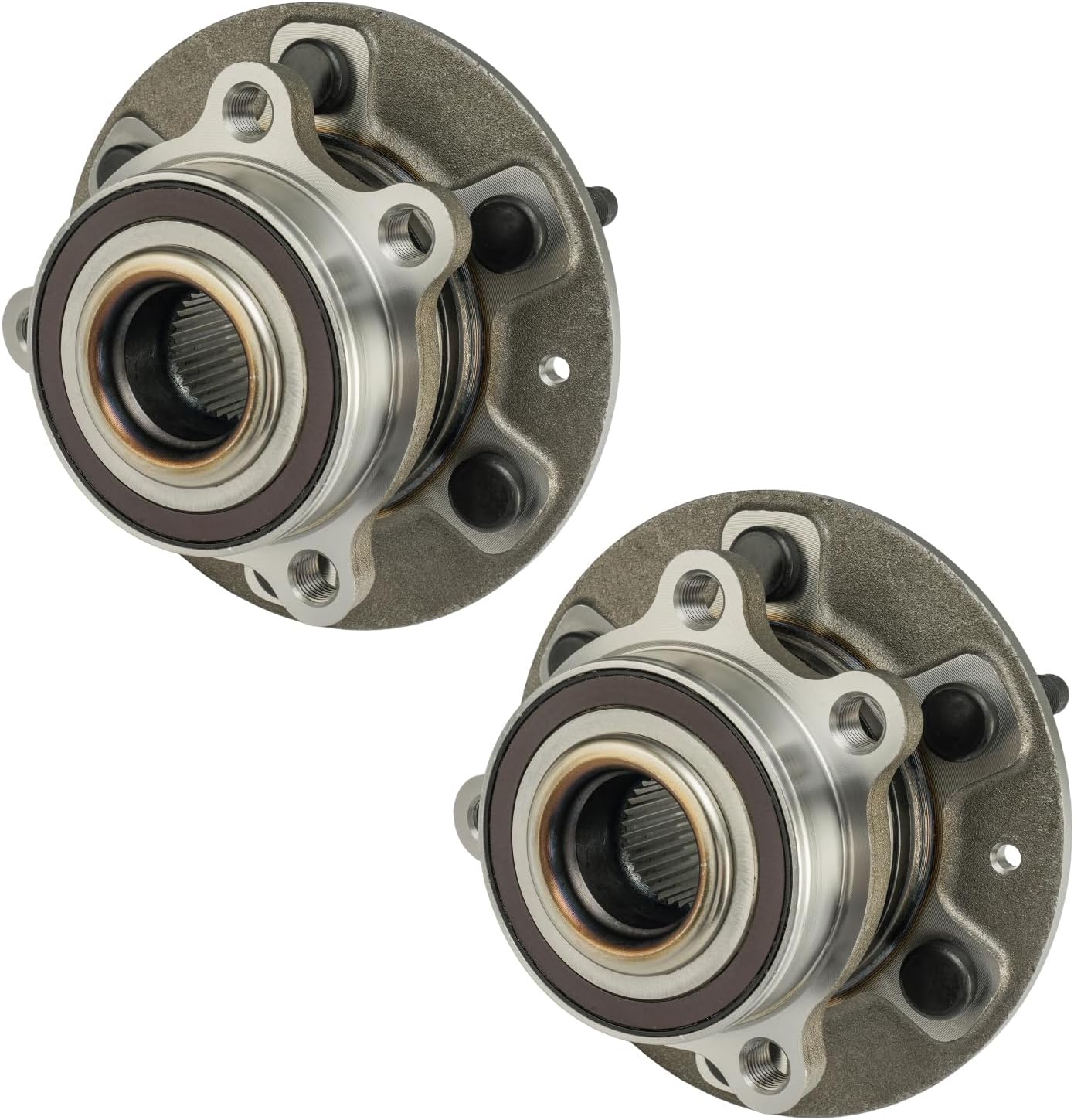 KAX 515197 Pair Front Wheel Bearing and Hub Assembly with Compatible with 2019-2022 GMC Sierra 1500 6.2L 4WD