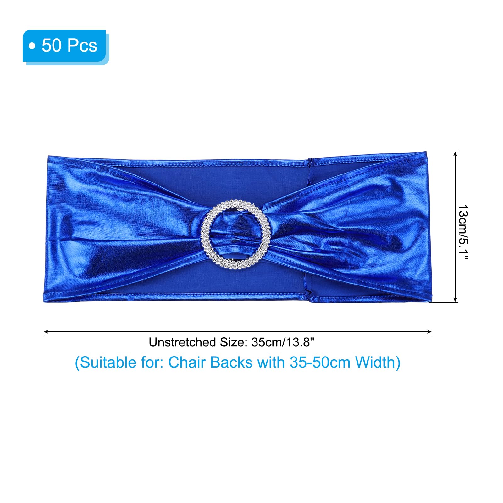 PATIKIL 14"x5" Stretch Chair Sashes Bows - Image 2