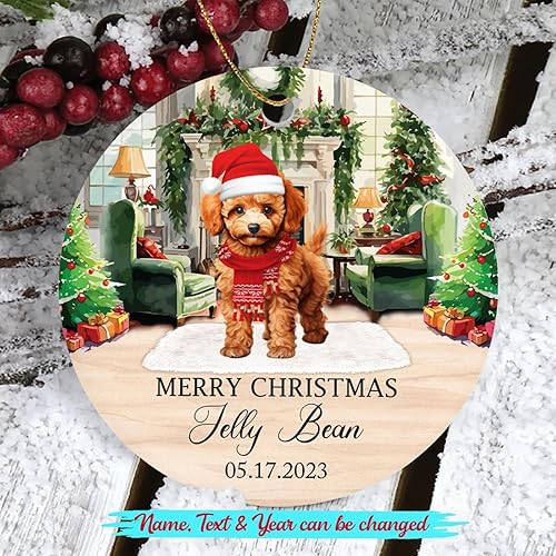 Miniatura 48 de Adorno personalizado para árbol de Navidad de perro Chow Chow, regalo único de Navidad negro para los amantes de los perros Adorno negro Chow Chow