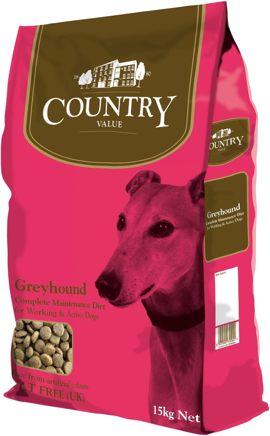Country Values Greyhound Complete Dog Food, 15kg