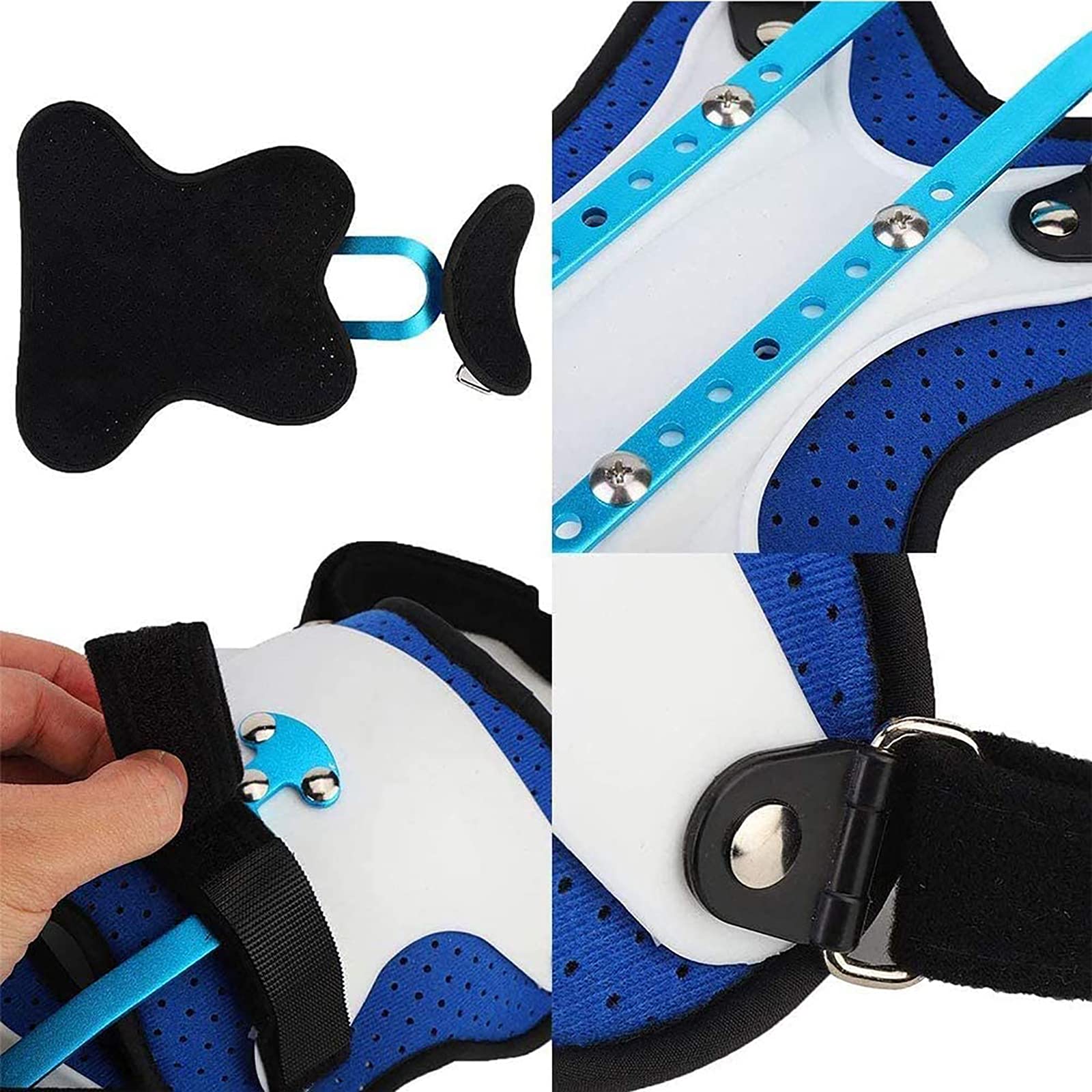 Orthèse Thoracique De La Tête Et du Cou pour Enfants Collier Cervical Appareil De Rééducation pour Chirurgie Cervicale, Appareil De Rééducation pour Le Cou À Traction en U Réglable