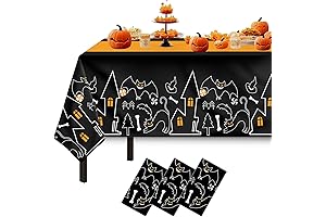 Halloween 3 Pack Disposable Plastic Tablecloth