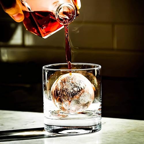 Miniatura 4 de Kingrol Paquete de 12 vasos de whisky dobles a la antigua, vasos de 10 onzas para whisky, bourbon, cócteles, bebidas, agua