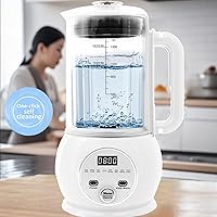 Vista 8 de Batidora caliente 10 en 1 para producir leche de nueces, 51 onzas de soja casera, almendra, avena, a base de plantas, para preparar alimentos