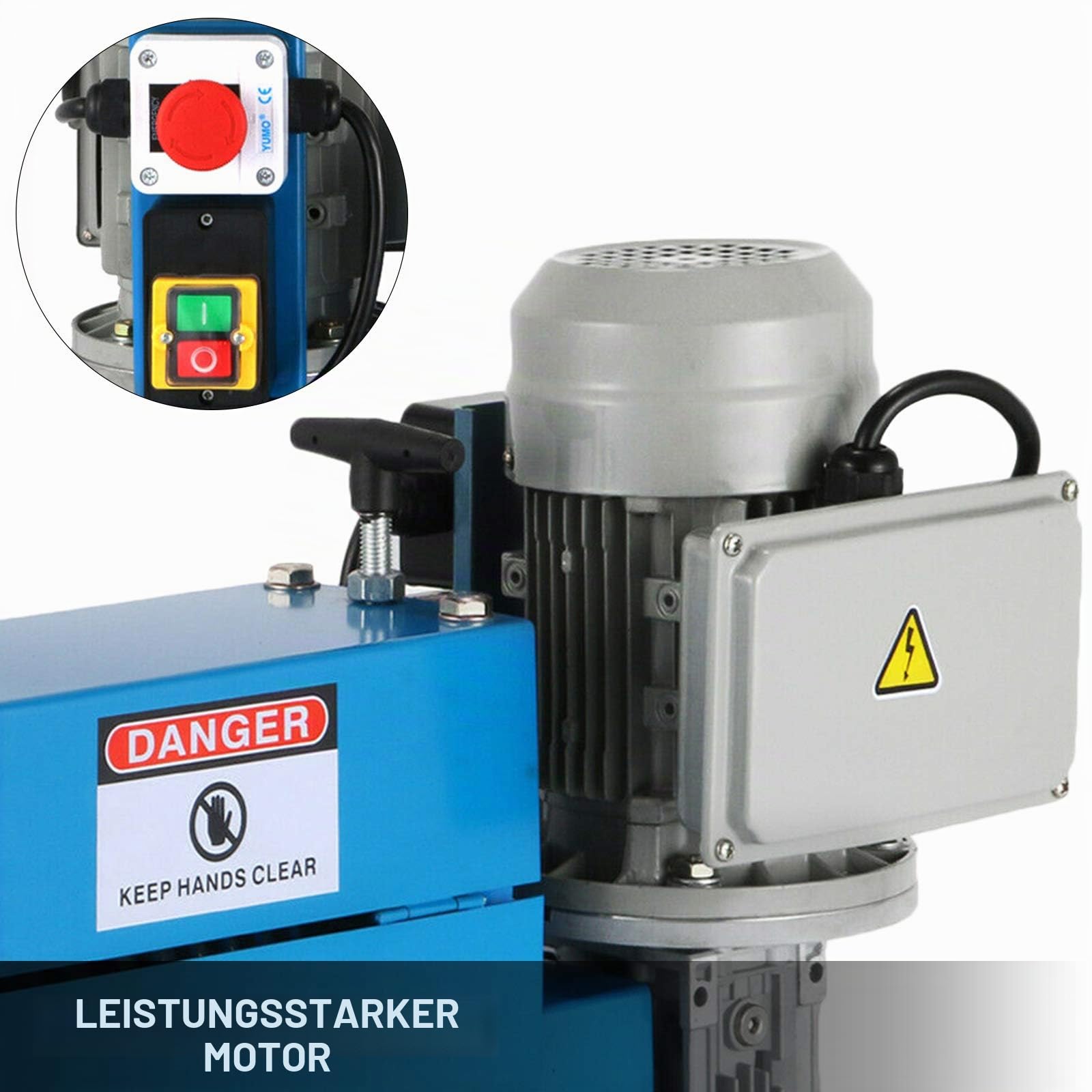 Abisoliermaschine 1,5 mm - 38 mm Draht Peeling Schneidemaschine Mehrloch Abisolierzange Elektrische Kabel Abisoliermaschine 220V Blau