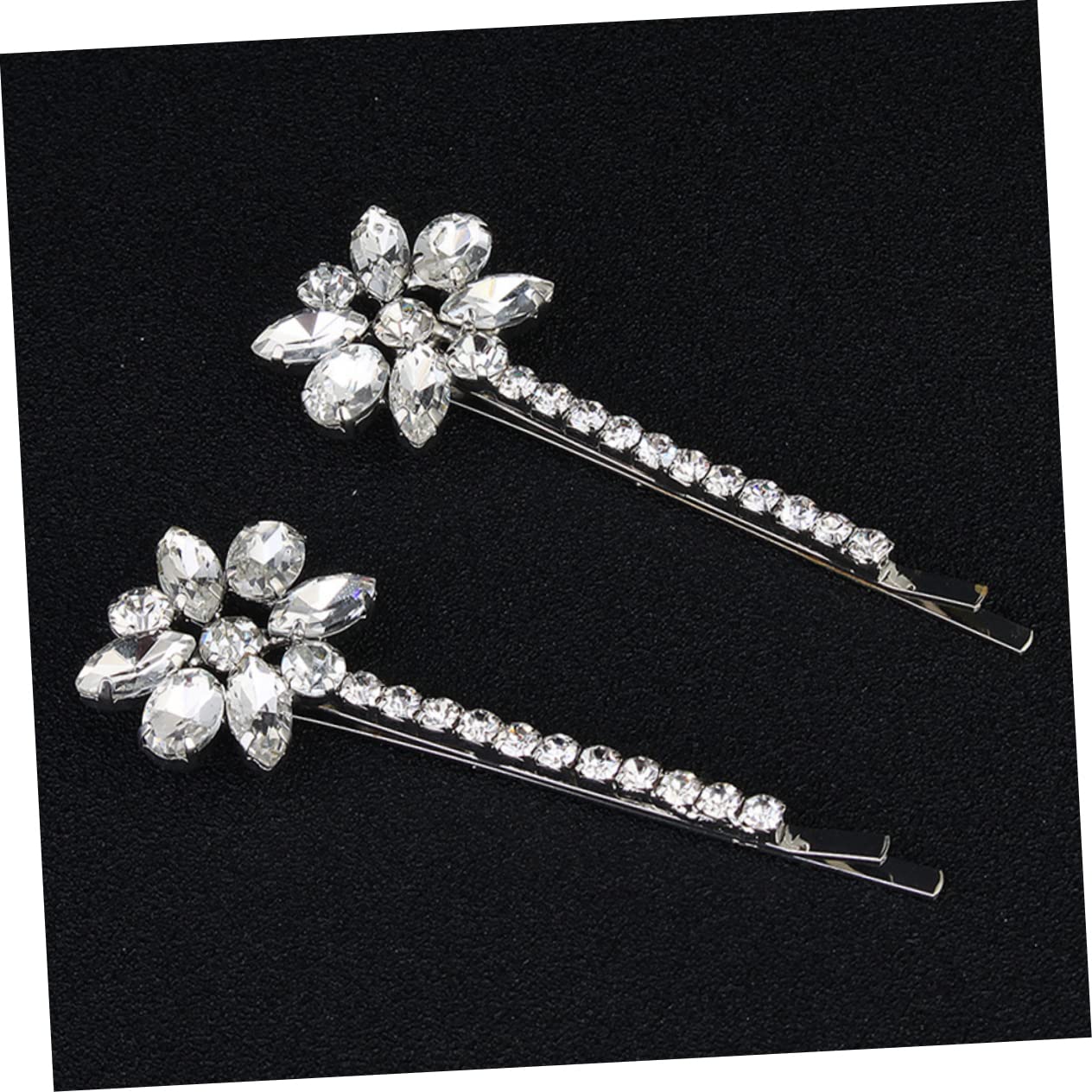 3 Set Di Fermagli Per Con Strass E Fiori in Argento Per Donne E Ragazze Eleganti Accessori Per Da Sposa 2 Paia*3