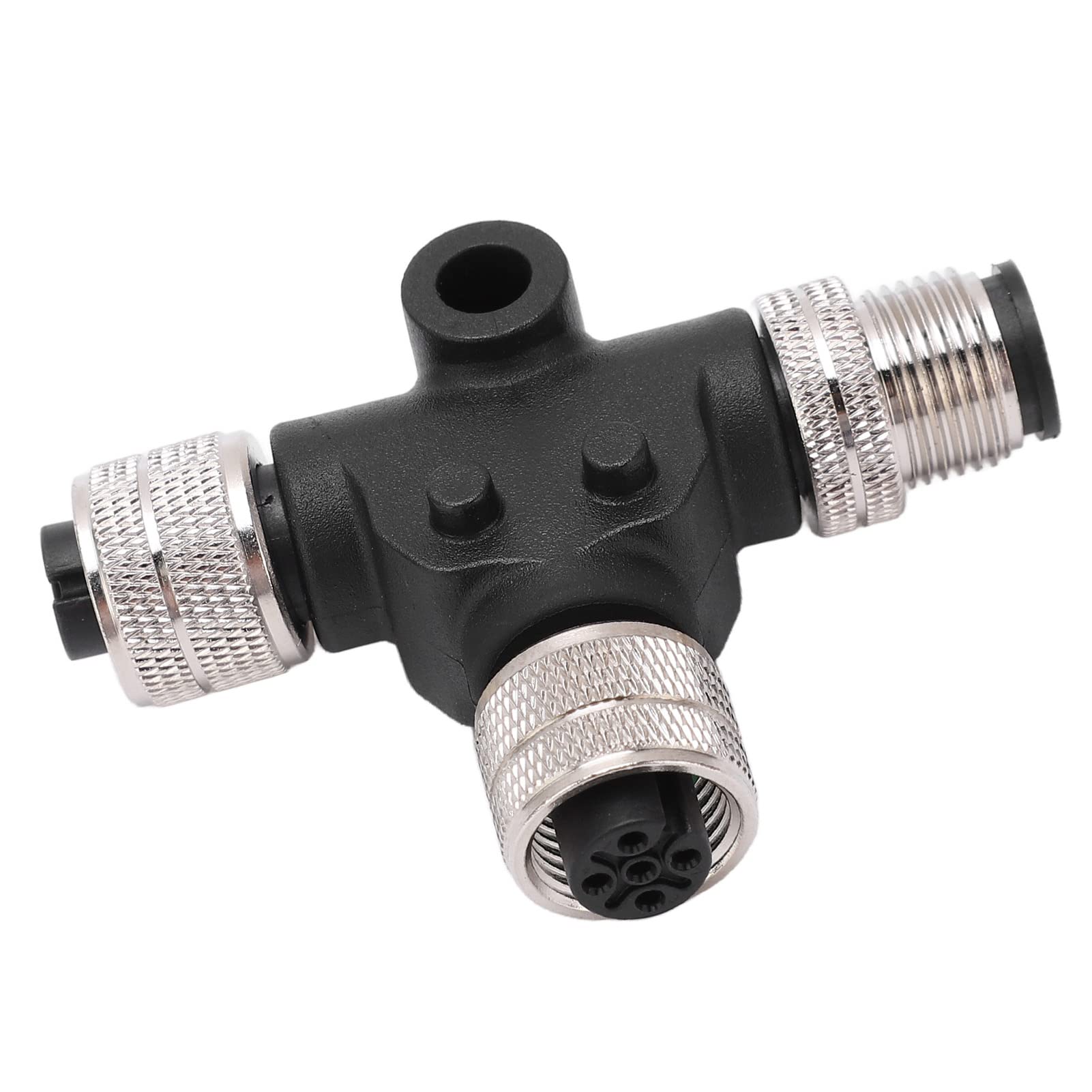 Connettore a T Adattatore Universale con Filettatura M12 Spina Splitter a 5 Pin IP67 Impermeabile per Cavo di Collegamento e Cavo di Rete NMEA 2000