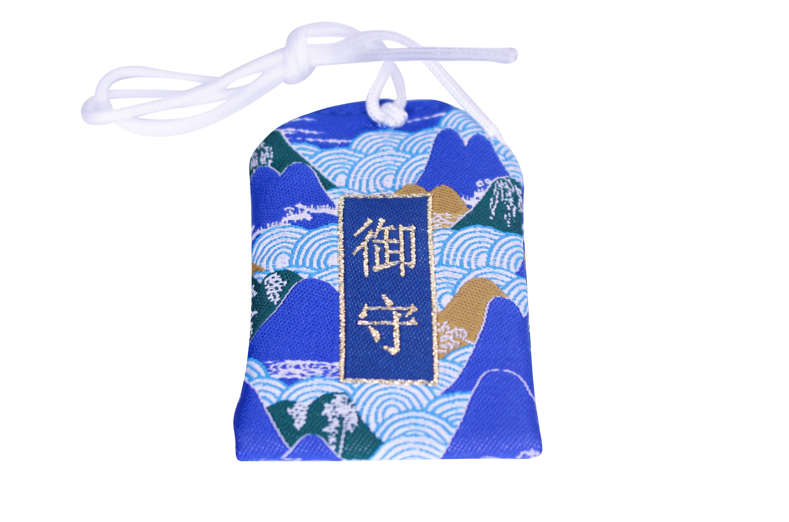 Japanese Omamori - 10 Styles of Good Luck Charms for Health/Career/Education/Love/Safety/Wealth (Academic Success - Blue Mountains)