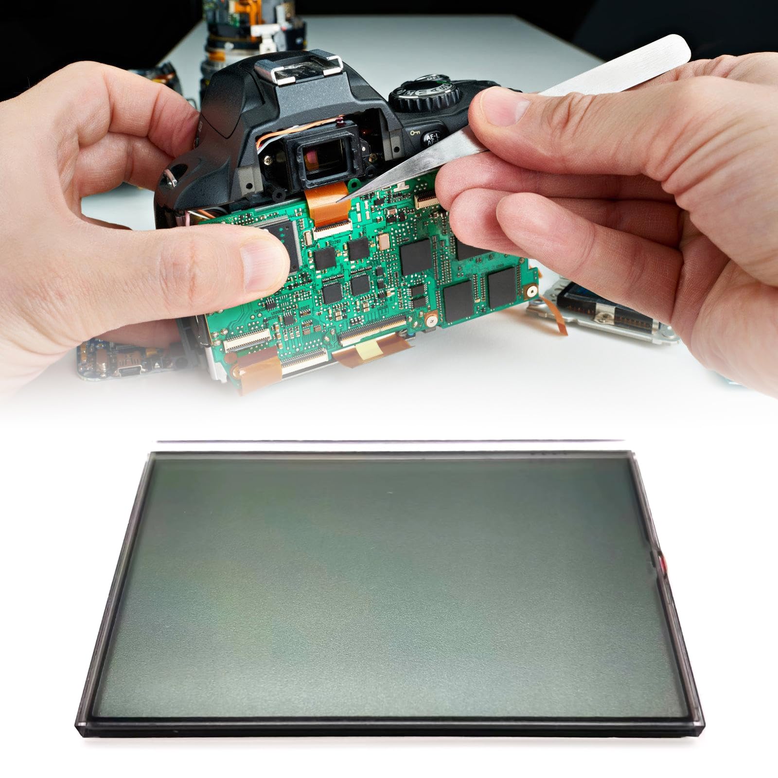 Pantalla LCD digital intermitente, pantalla LCD, accesorios de cámara para fotografía intermitente V850