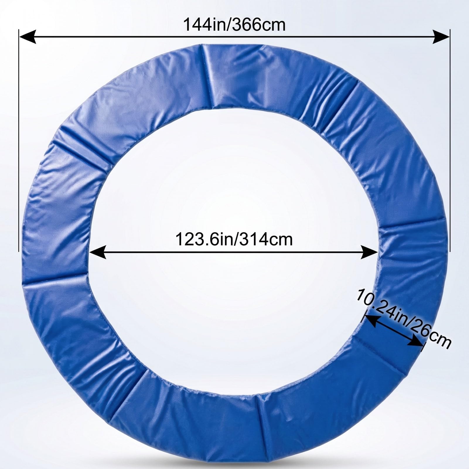 Tosuny 12ft Trampoline Safety Pad Round Spring Cover Replacement