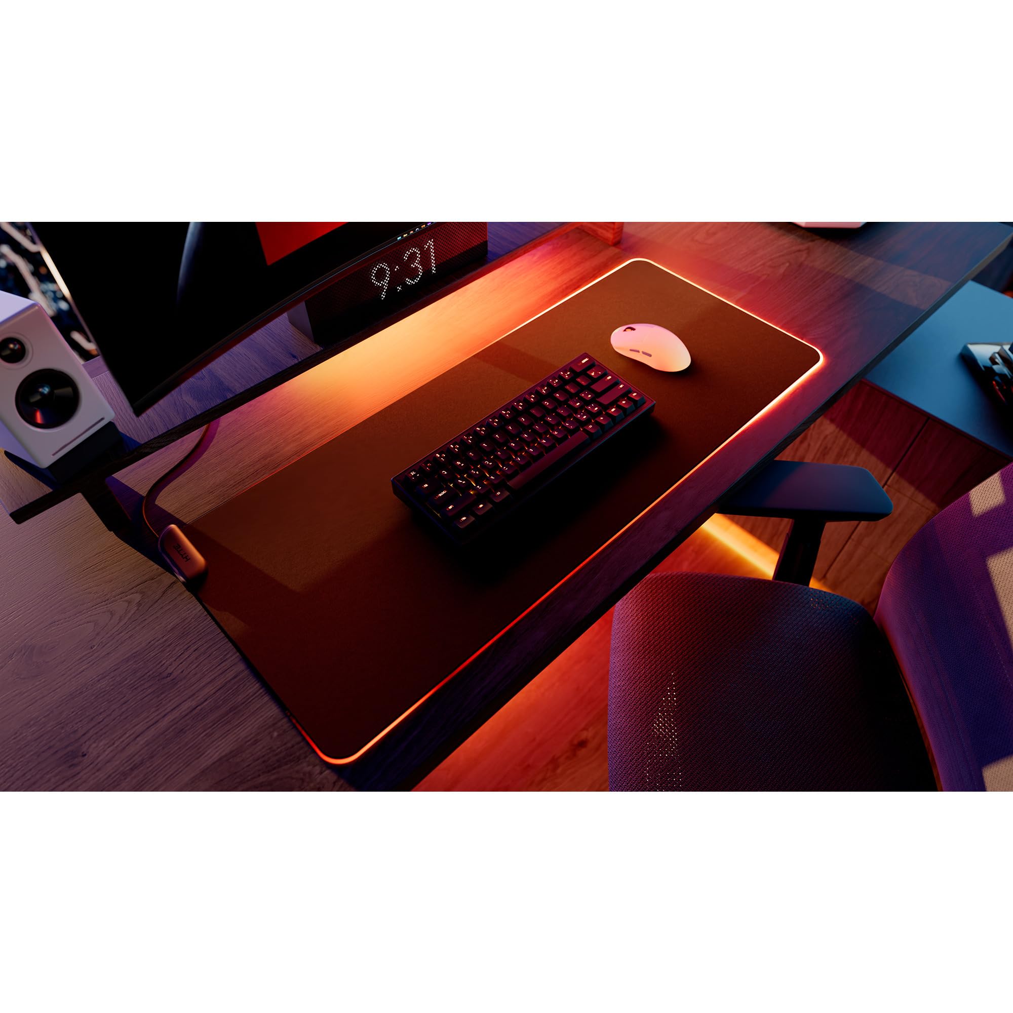 Hyte Cnvs Gaming Mauspad, ARGB - Schwarz