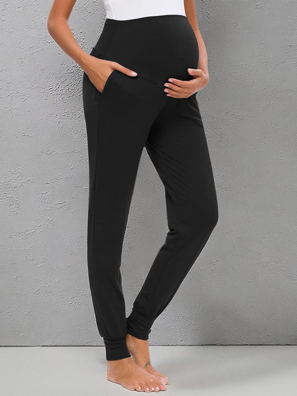 Liu & Qu Maternity Women's Casual Pants Stretchy Comfortable Lounge Pants - Image 7