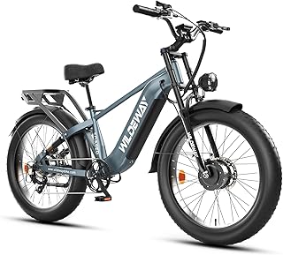 SOARED Adult Electric Mountain Bike Featuring dual Motors, a Torque Sensor, a Removable 48V 30Ah Battery, Hydraulic Brakes, Full Suspension, and 26×4.0-inch Wide Tires