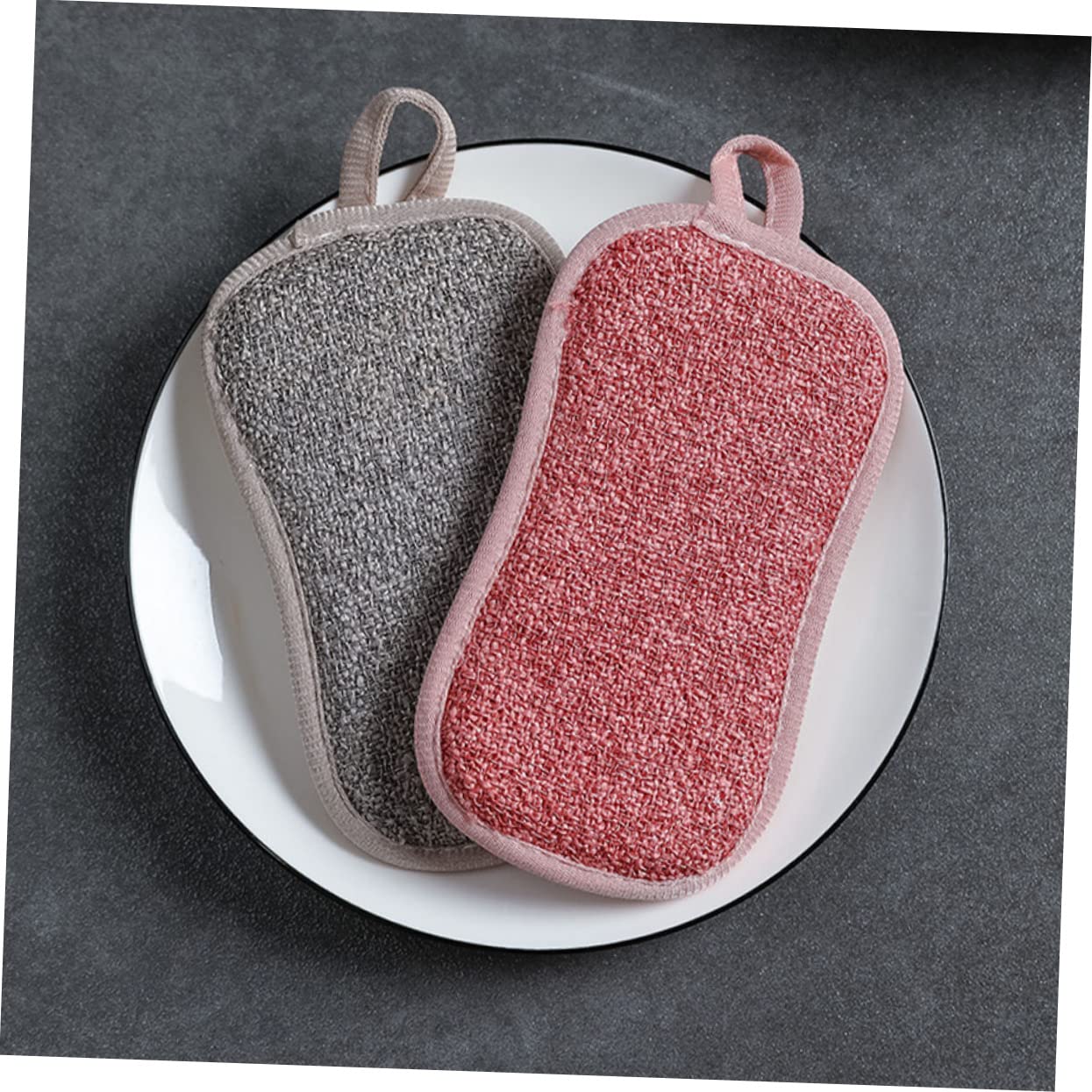 SOLUSTRE 20pezzi Spugne per Piatti Spugne Abrasive per Resistente e Assorbente per e Lavelli Conveniente