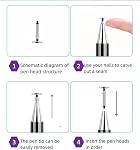 2-in-1 Stylo pour Samsung Galaxy Tab A11/A11+/A9/A9+/7 Lite/A7/A8/A8 Plus Stylus pour iPad/iPhone/Fire/Lenovo/Pixel Tables Tous Android,&iOS Dispositifs tactiles (Pink+Purple+Blue)