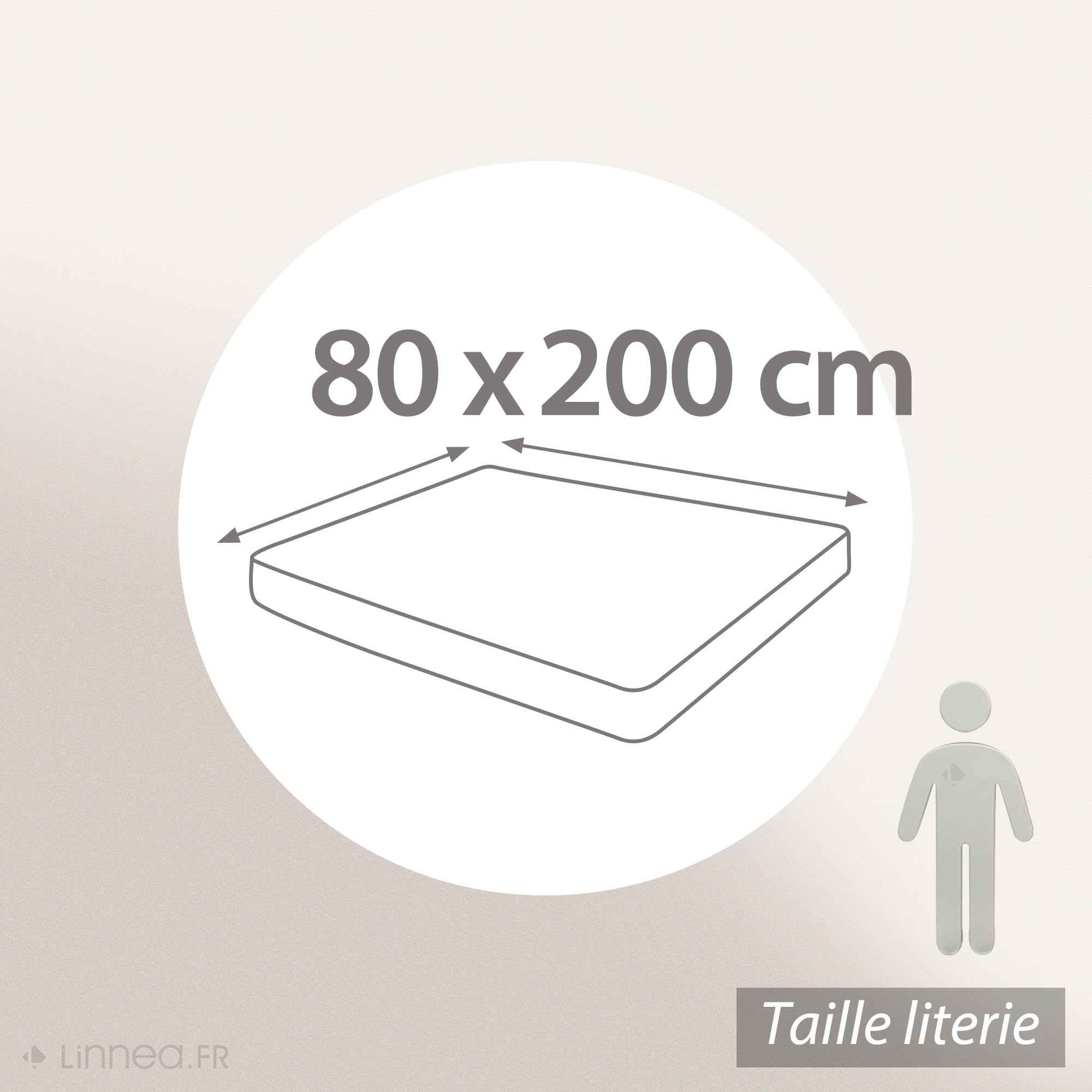 Drap Housse uni 80x200 cm Bonnet 40 cm 100% Coton Alto Rouge Garance