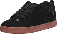 DC Men's Court Graffik Skate Shoes - Leather Low-Top Sneakers for Ultimate Comfort & Durability