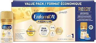 Enfamil A+ Premium, Ready to Feed, Baby Formula, with DHA and our exclusive BIOPRO blend™ with 2-FL, 237mL x 18ct