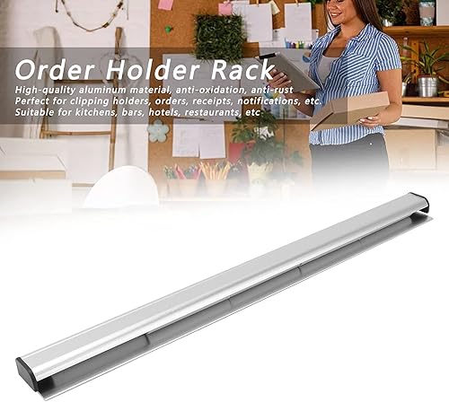 Miniatura 5 de Soporte para billetes de restaurante, 11.8 pulgadas11.8 in de aluminio, soporte para recibos, soporte para pedidos de cocina, soporte para boletos
