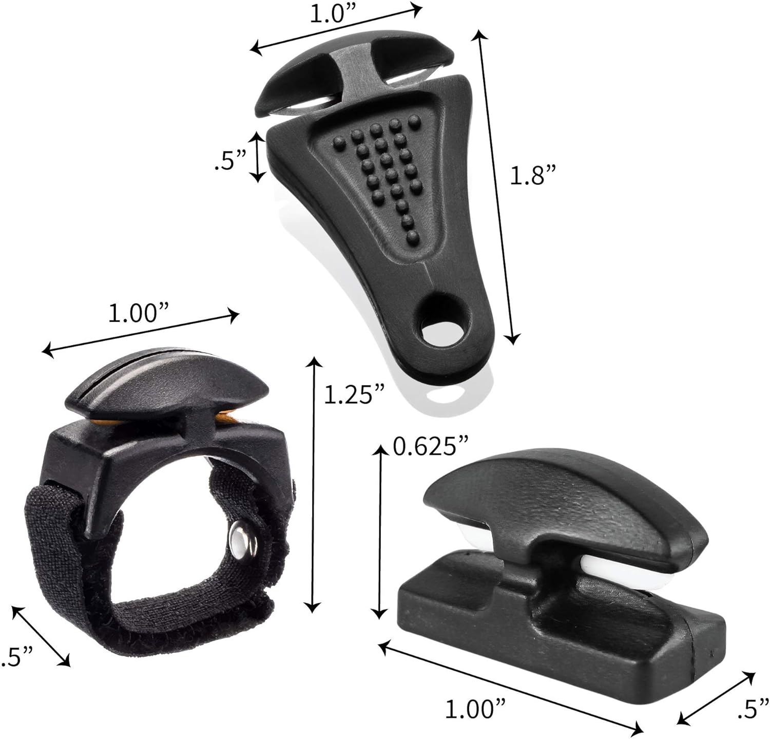 LINE CUTTERZ Triple Play - 1 Each Patented Non-Rust Ceramic Ring, Mountable and Zipper Pull Quick Fishing Line Cutter