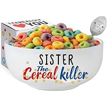 InnoBeta Sister Gifts from Siblings, Sister's Cereal Bowl Spoon Set, Ideal Present for Birthday Christmas Graduation