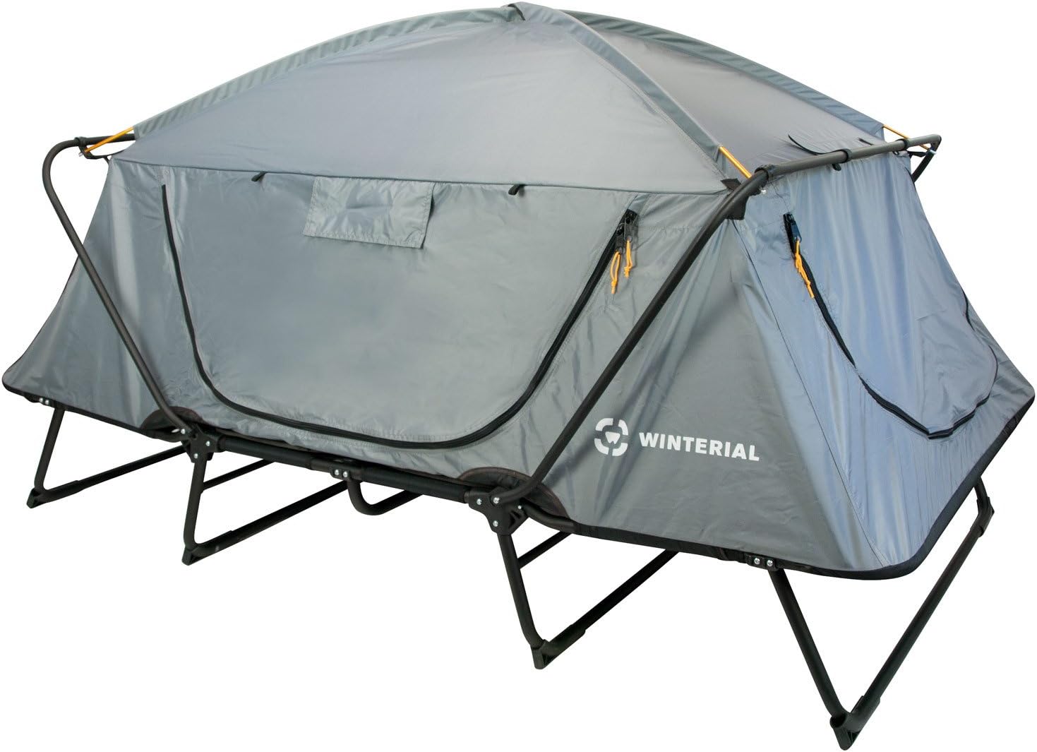 Elevated Sleeping Platform with Portable Collapsible Folding Aluminum Frame Combo Winterial