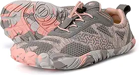 Tênis feminino minimalista para corrida em trilha | Bico largo | Zero Drop