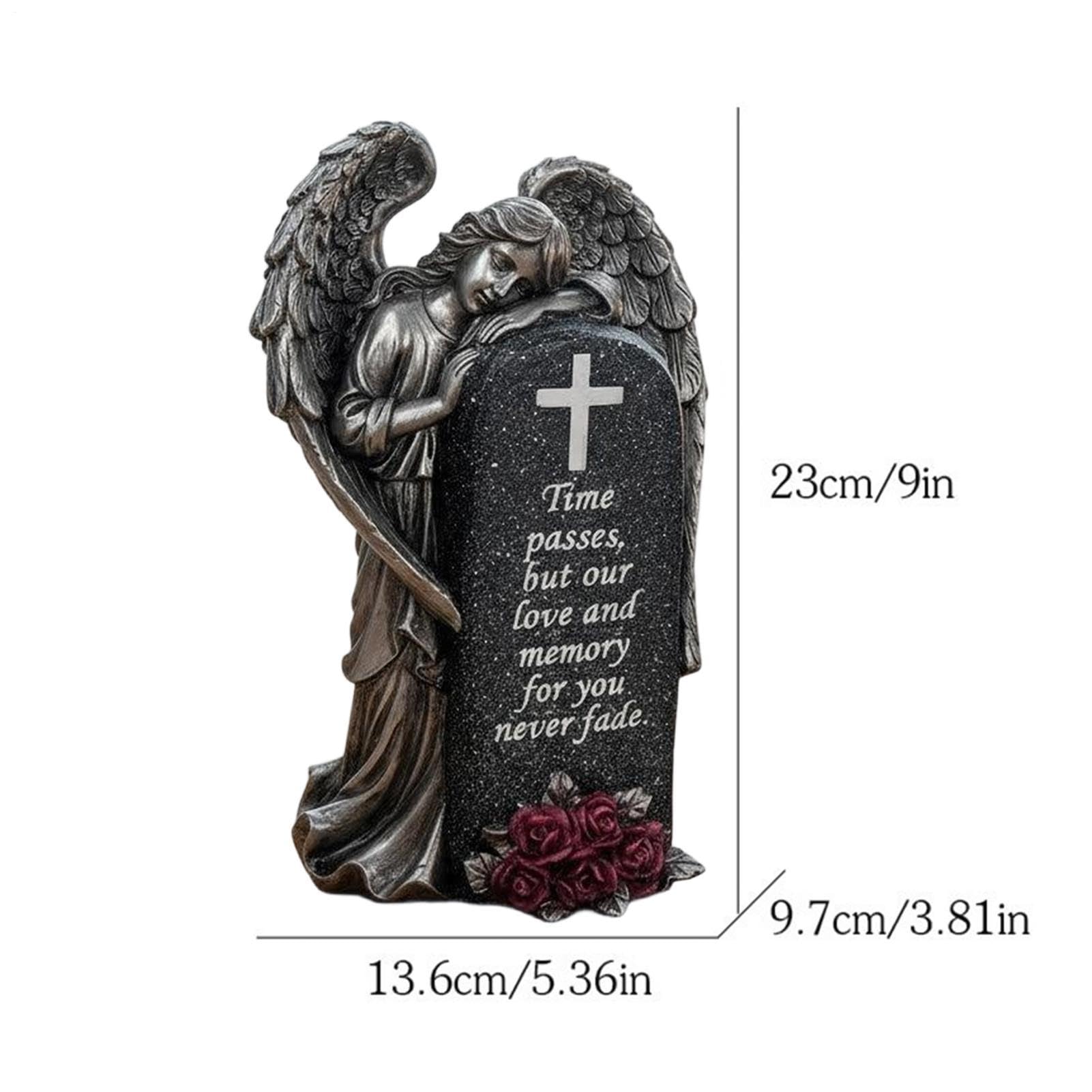 Figurine Di Angeli Ornamento Per Scrivania A Forma Di Lapide