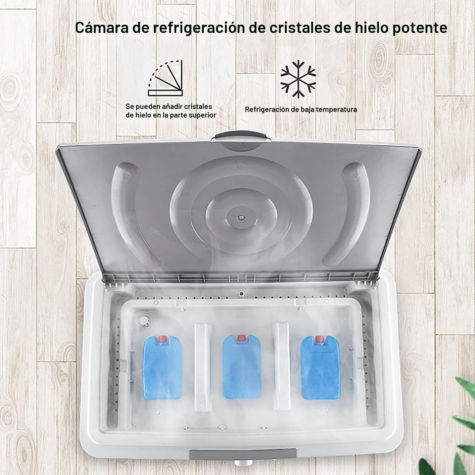 Ventilador de Enfriador de Aire Evaporable Comercial, Humidificador Industrial, Aire Acondicionado de Tres en Uno, Tanque de Agua Grande 55L, Enfriador Doméstico, Motor Potente de Refrigeración Efici