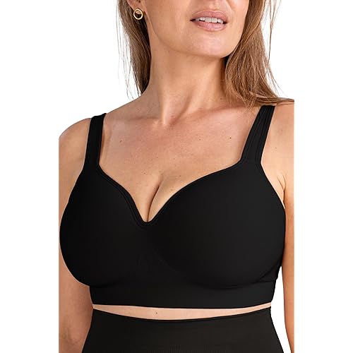 SHAPERMINT Sweetheart Bras for Women – Wireless Push Up Bra with Support, Full Coverage Seamless Bralette