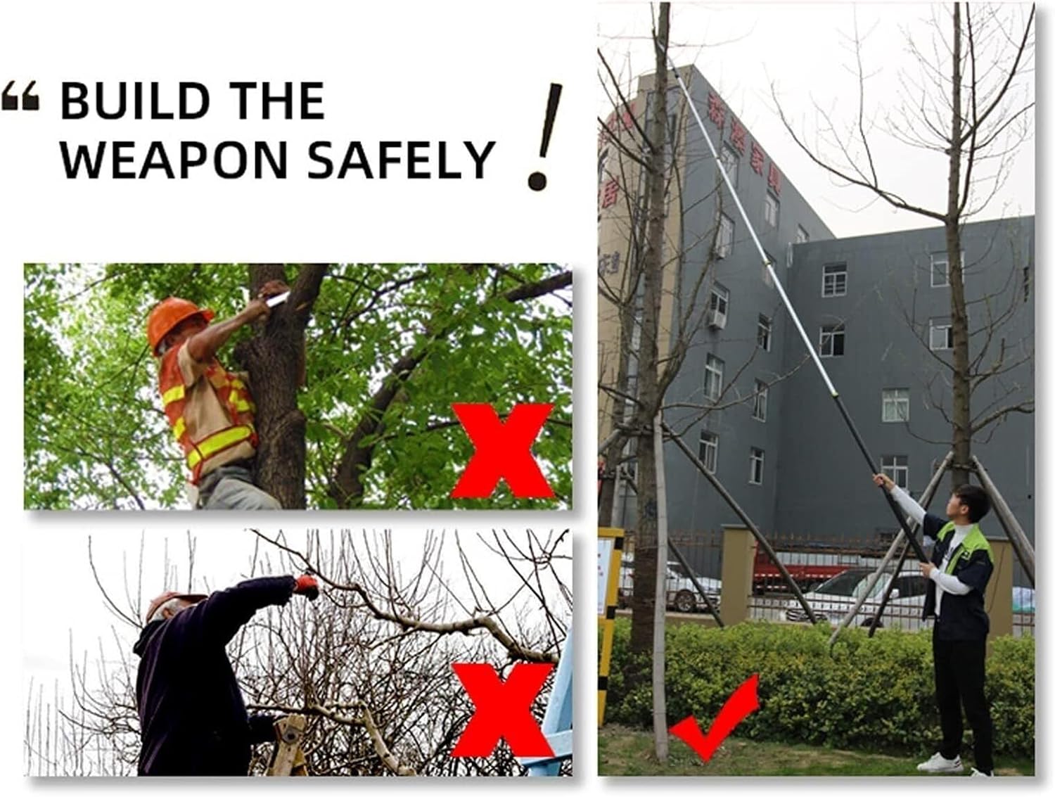 Telescopic Pruning Saw, Pole Saw Tree Pruner Extendable Telescopic Landscaping Pole Saw for Pruning and Trimming Branches Leaves Saw(18FT)