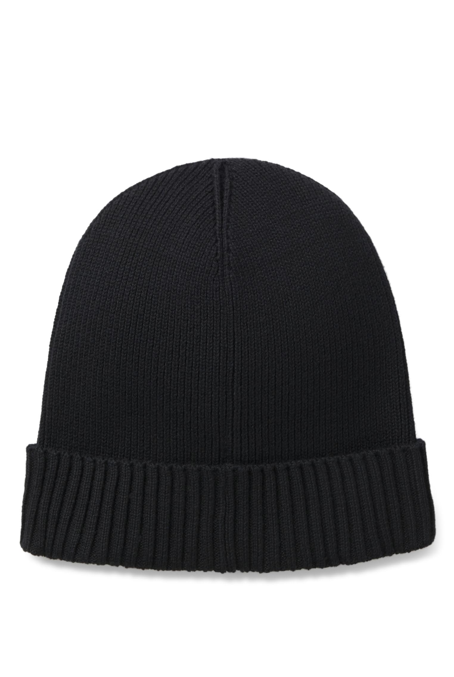 BOSS Hommes Asic Beanie-X Bonnet en Coton mélangé avec Logo imprimé en Gomme