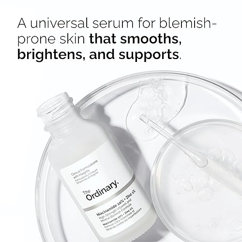 Miniatura 3 de The Ordinary Colección Brighten & Balance para una piel suave y flexible, juego de cuidado de la piel, ácido hialurónico 2% + B5, niacinamida 10% +