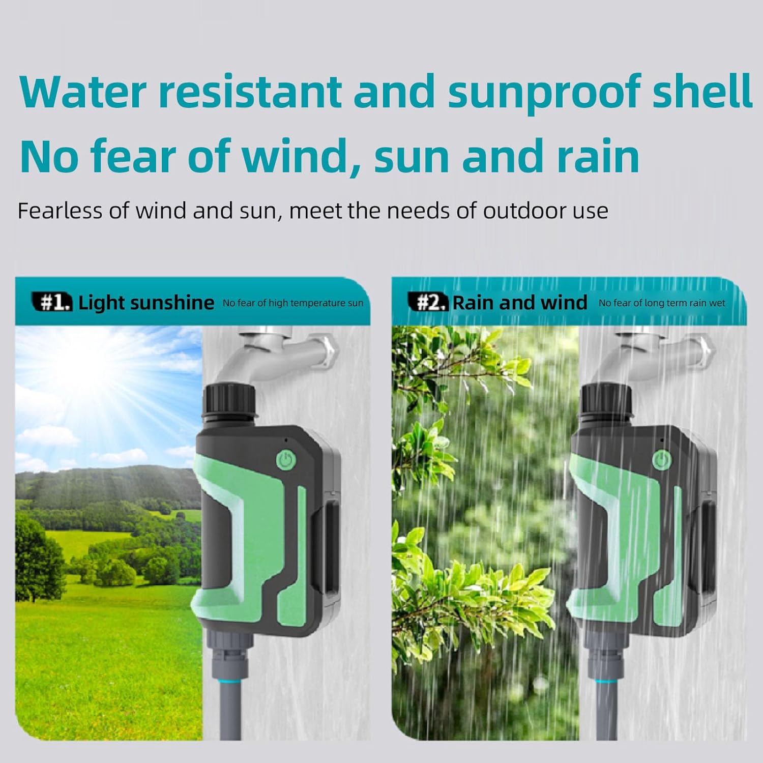 MAVIS LAVEN Smart Sprinkler Timer, Manual Automatic Irrigation Timer for Cooling Watering Landscaping, Suitable for Courtyard, Balcony, Home Green Wall