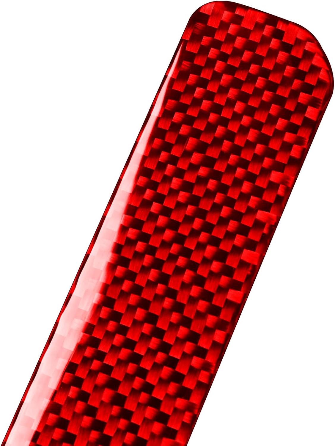 Generic Real Carbon Fiber Compatible with Chevrolet Silverado 1500/GMC Sierra 1500 2014-2018 Car Dashboard Right Sides Air Vent Frame Kit Trim Decals Sticker Decor Auto Interior Accessories Cover Red