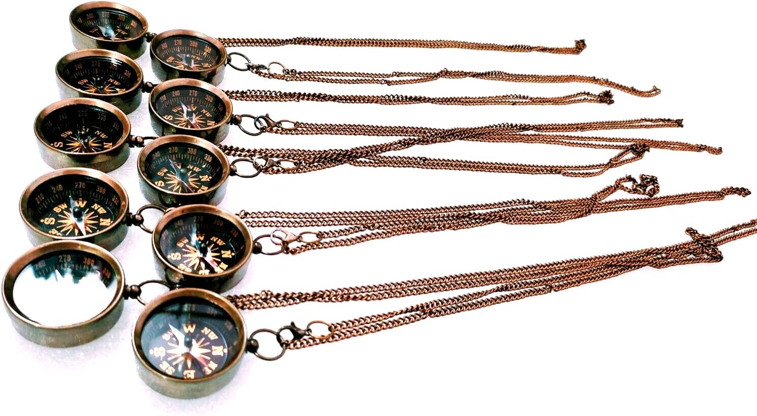 Antique Brass Direction Compass with Your Personalized Text, Pendant, Gift, Your Tommy. Lot, Wholesale