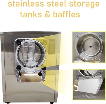 Desktop Hard Ice Cream Machine Commercial Fully Automatic High Yield