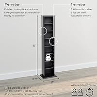 Vista 5 de Prepac - Gabinete de almacenamiento para CDs, Madera