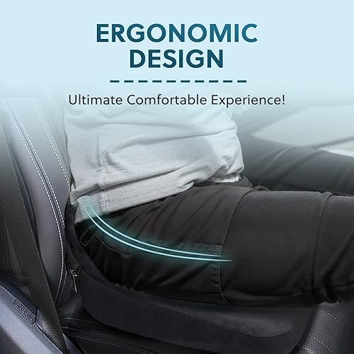 Miniatura 2 de Cojín inclinado para asiento de automóvil - Cojín de asiento para automóvil - Almohada patentada de espuma viscoelástica para asiento de conducción