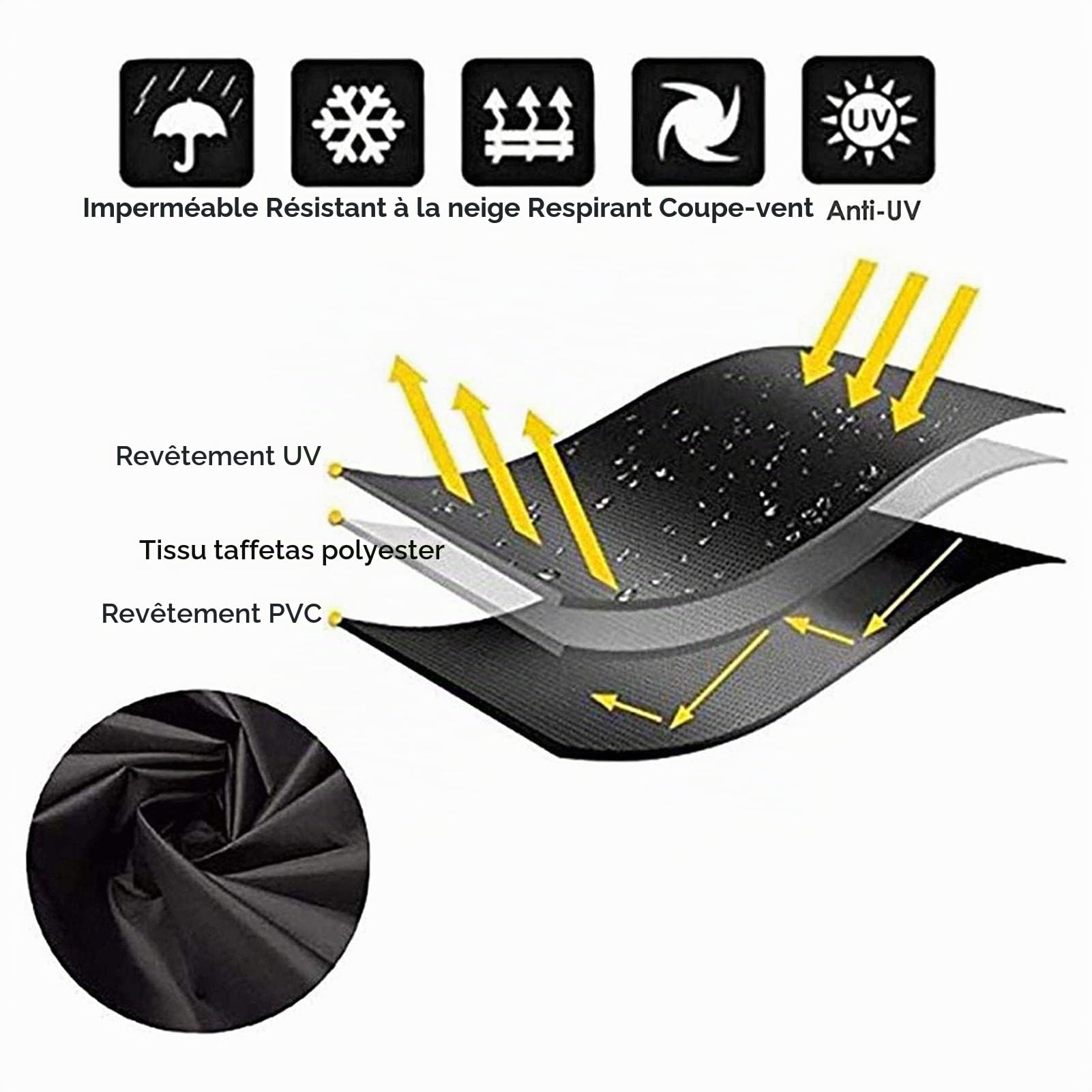 Nrkin protection pour chaise longue suspendue avec parasol, pour extérieur, chaise longue balançoire, transat soleil, imperméable, coupe-vent.